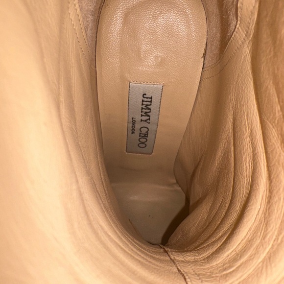Jimmy Choo Leather Boots 38 1/2 8 1/2 - Picture 15 of 16